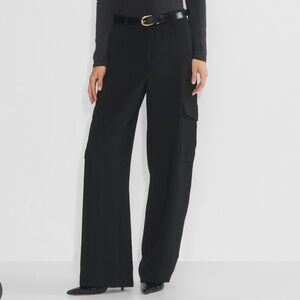 Wilfred Black Bridger Cargo Crepe Pants